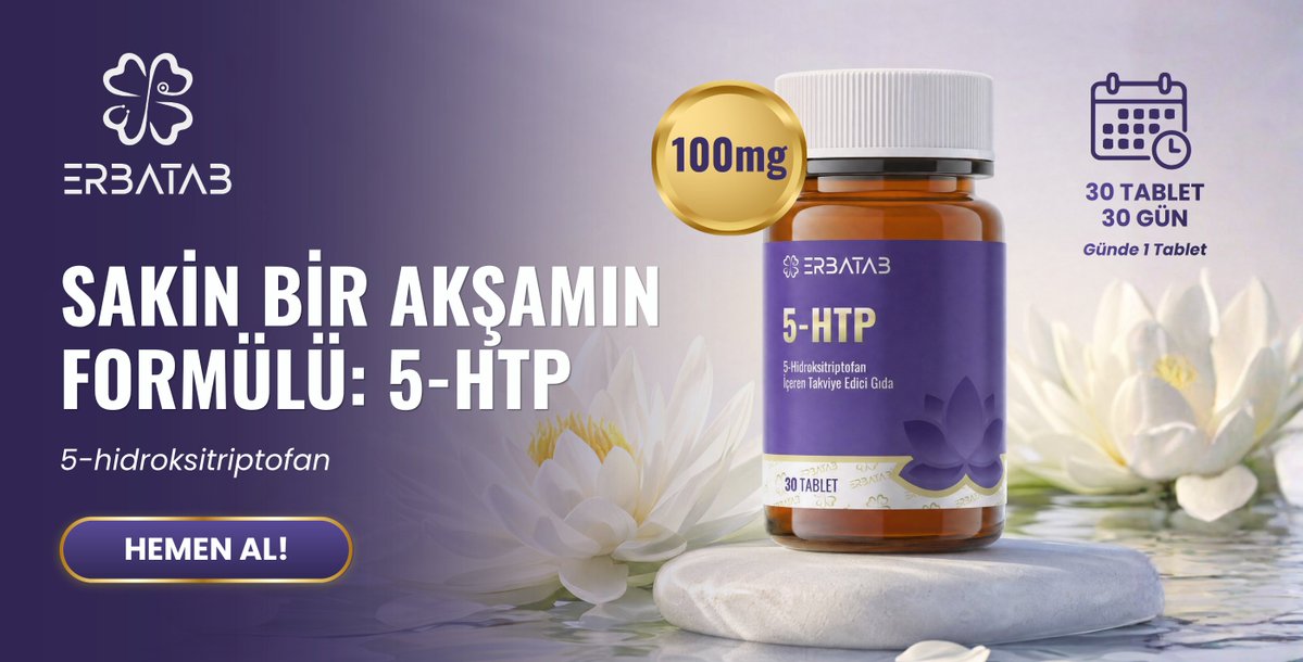 ErbatabK's tweet photo. 🌙 Sakin bir akşam bazen küçük rutinlerle başlar.

Erbatab 5-HTP, günlük kullanım için geliştirilen 100 mg 5-hidroksitriptofan içeren takviye edici gıdadır.

✨ Günde 1 tablet
✨ 30 günlük kullanım
✨ 100 mg 5-HTP

Günün sonunda kendinize ayırdığınız anlara eşlik etsin.

#Erbatab #5HTP #AkşamRutini #Wellness #TakviyeEdiciGıda #ŞimdiTamamsın
