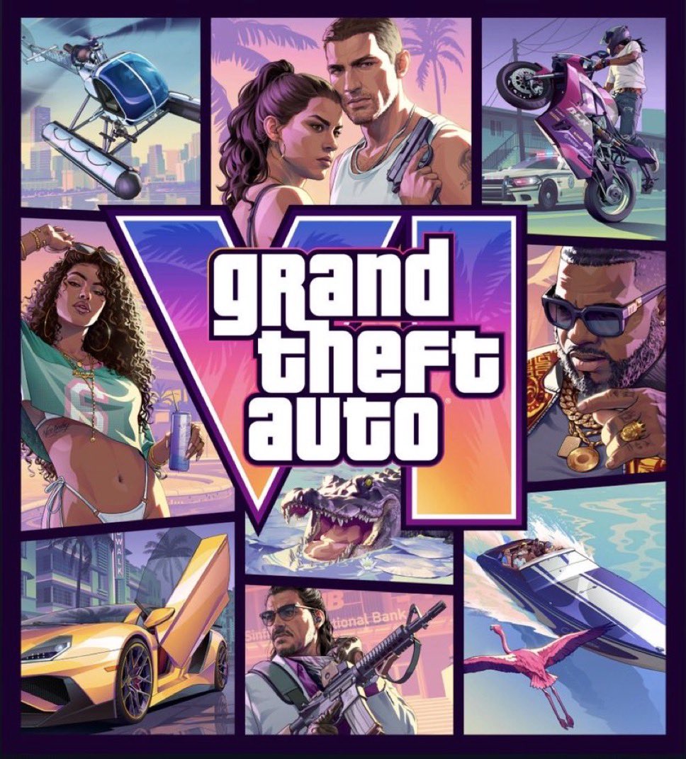 RockstarNewsFRA's tweet photo. Le logo de GTA 6 est différent de tout les autres GTA !

Le 6 est inscrit en arrière plan ! https://t.co/U3dhqthE6R