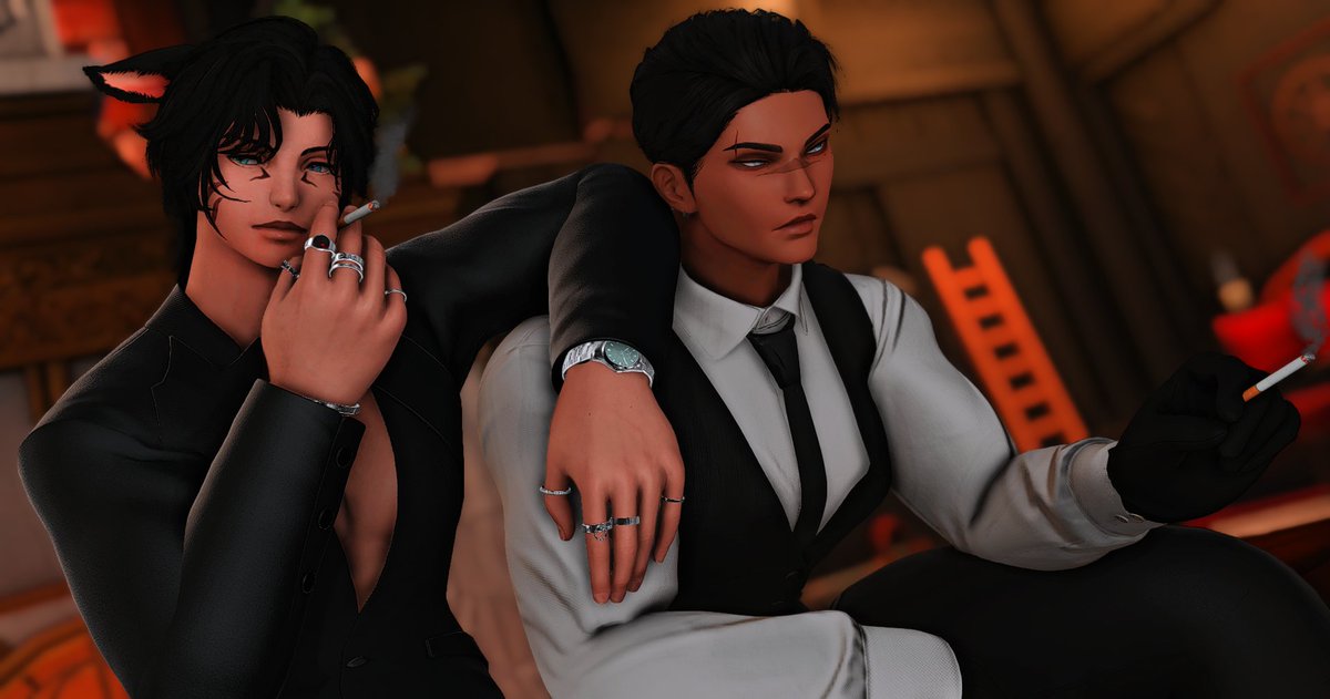CatboyTaron's tweet photo. Smoke Break 🚬

W/ @BlueEyedMerc https://t.co/C1nLHADim6