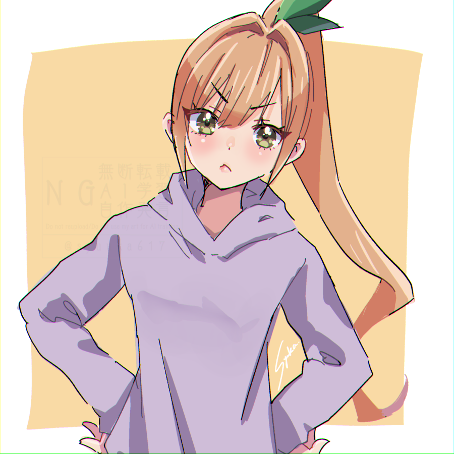 syuuka617's tweet photo. ポニテ唐音ちゃんkawaii
＃100カノファンアート https://t.co/lNU89wnJ7s