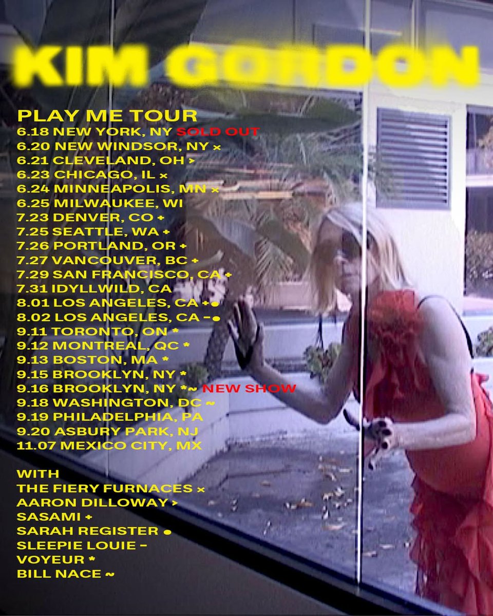 FILTERMexico's tweet photo. ⚠️ Kim Gordon regresará a la Ciudad de México el próximo 7 de noviembre presentando su más reciente álbum, 'Play Me'.

Estén pendientes para más información sobre el recinto y la venta de boletos. 👁 https://t.co/F5xwFmfyud