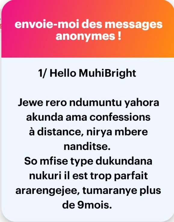 Sir_Umuhirwaa2's tweet photo. " mfise umu type dukundana nukuri il est trop parfait ararengejee tumaranye plus de 9mois.. " 

#18hTea
#CommentsGang🗣️ https://t.co/gc99s0rfYa