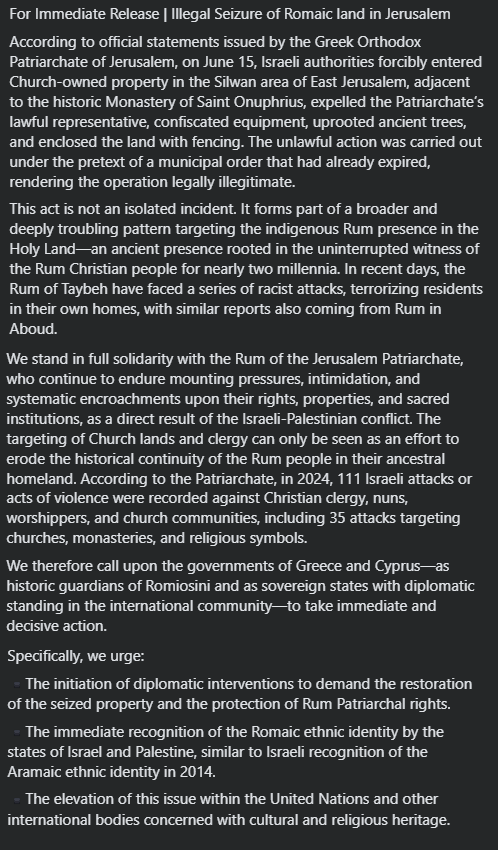 GrecoNation's tweet photo. @GreeceMFA @CyprusMFA @ThsShambos @SecRubio English Statement 

@GreeceInTelAviv | @GreeceJerusalem | @CyprusinIsrael | @CyprusinPal https://t.co/Y52UVRiwpW