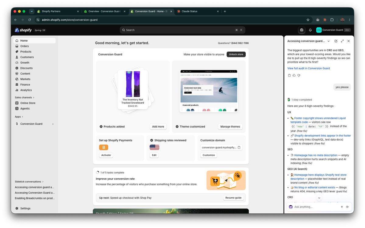 evandroguedes's tweet photo. @tobi This is really great. Already added our app to Sidekick. So sick. https://t.co/THfI5YAdBl
