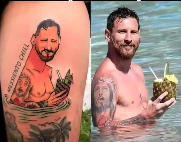 AquelaLara's tweet photo. Eu não sei o que é pior: a tatuagem ou a tatuagem da tatuagem 😂 https://t.co/SipGDBiL5M