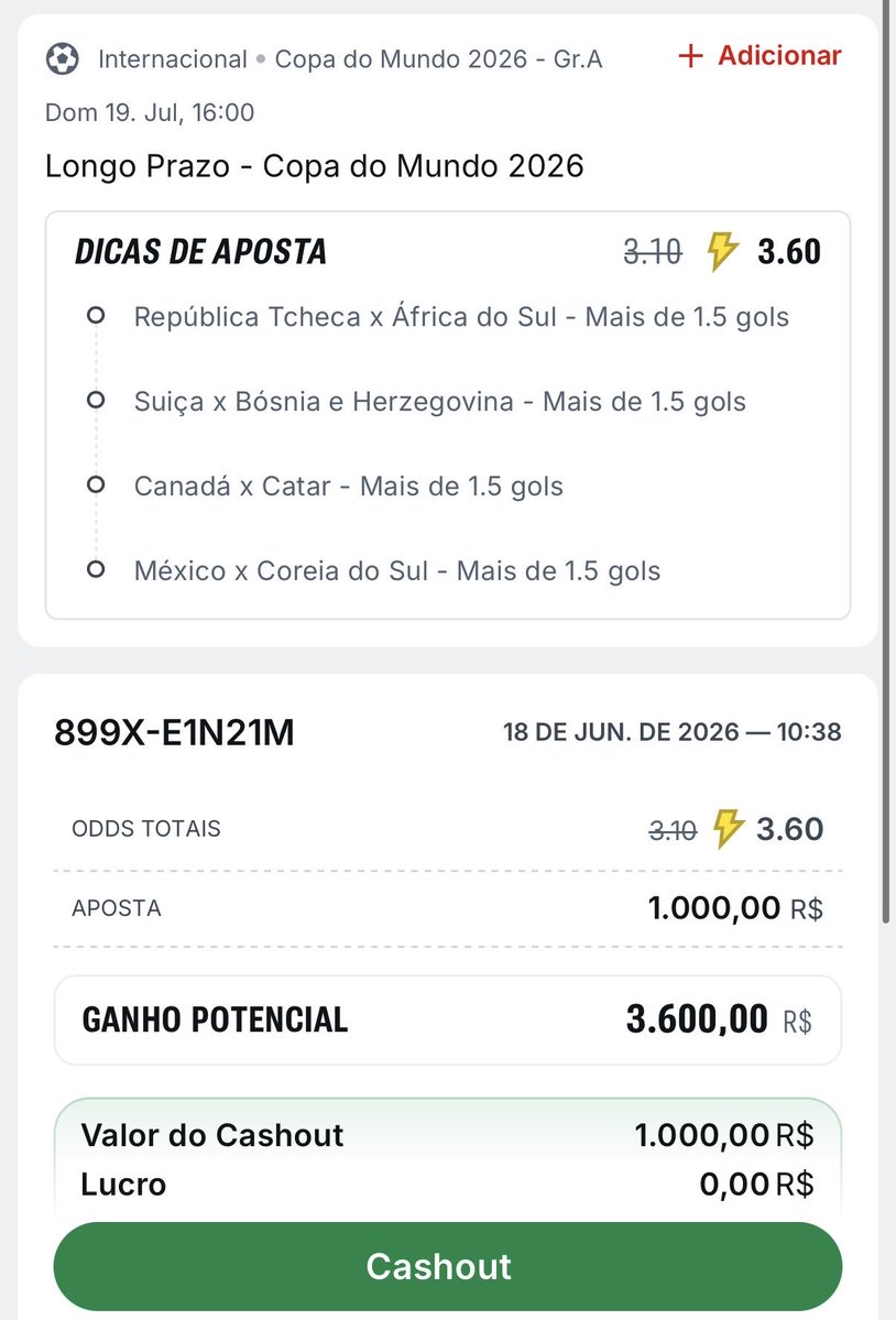 FenixTipss's tweet photo. LINK DA APOSTA PRONTA NA SUPERBET 👇

🚀 https://t.co/pdnCPLBoXw

Jogo mais perigoso, na minha opinião, é o primeiro. Se passarmos dele acho que pegamos esse green ✅ https://t.co/MSC7m2kM3s
