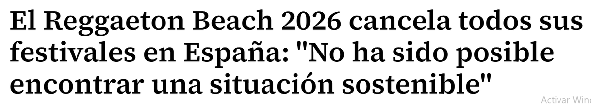 LSoundwork88814's tweet photo. Reggaeton Beach 2026, cancelado...  

Del año pasado todavía le deben a mi chiquilla 20 euros de devolución. A ver si no hay problemas con los 100 que ha pagado para esta año.

@ReggaetonBeach https://t.co/izbnv6NjmJ