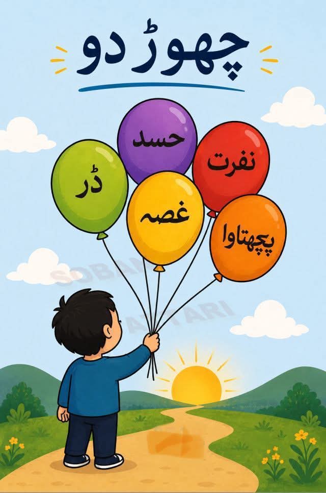 UsmanTLP72's tweet photo. منفی سوچوں کو الوداع کہیں! 🎈✨
خوف، حسد، غصہ، نفرت اور پچھتاوا وہ غبارے ہیں جو آپ کو زندگی میں آگے بڑھنے سے روکتے ہیں۔ خوش اور پرسکون رہنے کے لیے ان منفی جذبات کو اپنے دل سے آزاد کر دیں اور آگے بڑھیں۔ https://t.co/dYs8I14mB7