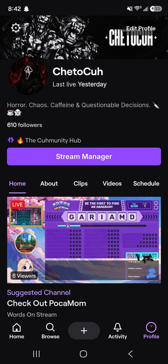 ChetoCuh's tweet photo. 610 followers bro!! I love and appreciate yall!! Come check me out this upcoming Thursday and my other socials!! https://t.co/9aZnndPn9z #dbd #deadbydaylight #smallstreamercommunity #fypシ゚ https://t.co/gffUhjJq5N
