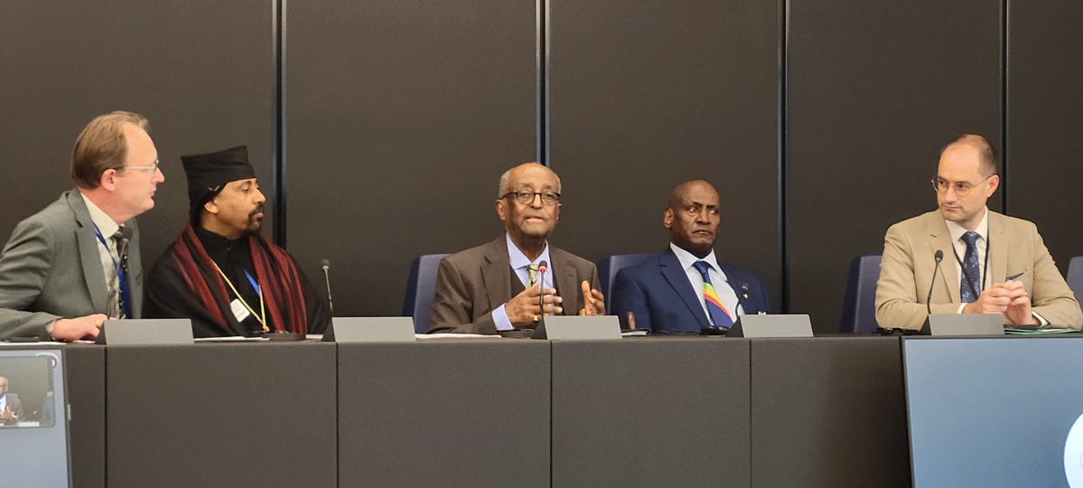 ECLJ_Official's tweet photo. With @hjaruissen, it was a pleasure to host H.I.H. Asfa-Wossen Asrat in the EP for a side event on the situation in #Ethiopia.  
If you missed it, you can watch the full event on YT 📺: https://t.co/hukGdtHK8w https://t.co/YfTUd3xfq9