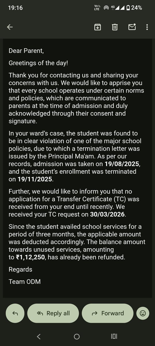 ni17929's tweet photo. #proofofschoolFraud #ConsumerRights #ParentsRights
@EduMinOfIndia @jagograhakjago @Odm_Sapphire #ODMSchool @cbseindia29 https://t.co/qqBN9SYg6E