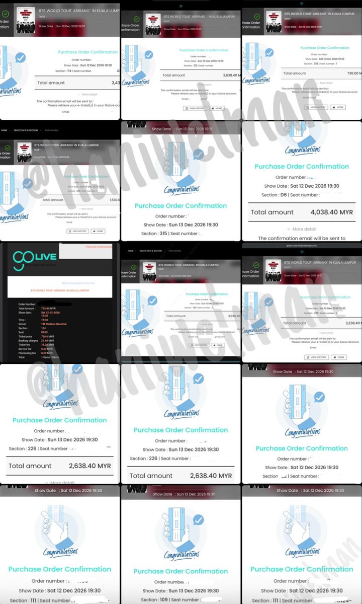 haniwelman's tweet photo. SECURED TICKETS FOR BTS WORLD TOUR 'ARIRANG' IN KUALA LUMPUR π²πΎβ¨
- 53x tickets across all sales β
β NO EXTRAS β
THANK YOU FOR THE TRUST & OVERWHELMING SUPPORT ππβ¨
#BTS_WORLDTOUR_ARIRANG_KUALALUMPUR
#BTS_ARΔ°RANG #BTSinMY #BTSinKL #tsproofhw https://t.co/viizzNG7WM