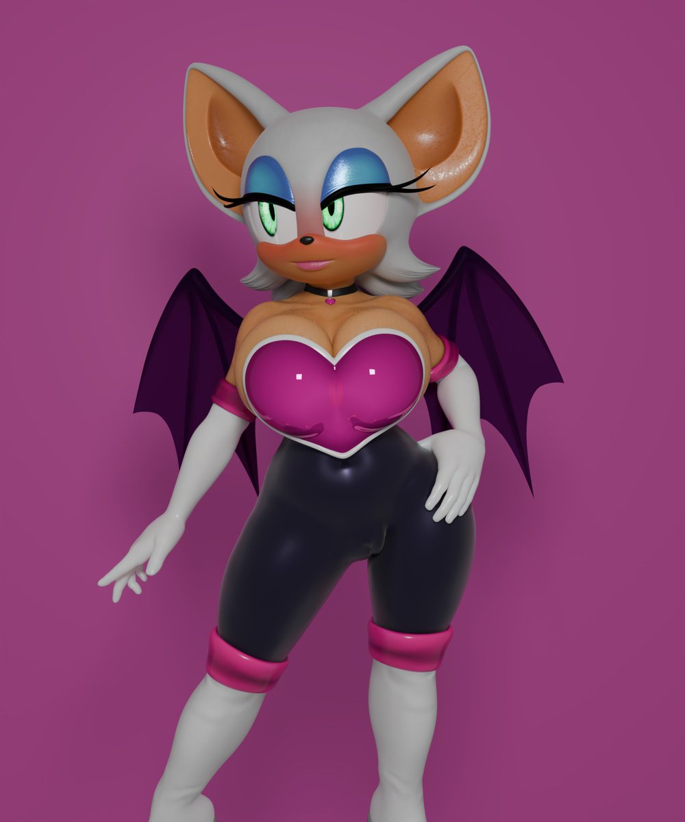 darkanimation09's tweet photo. Rouge The Bat #pic #blender #SonicTheHedghehog https://t.co/1O8ECFQqGf