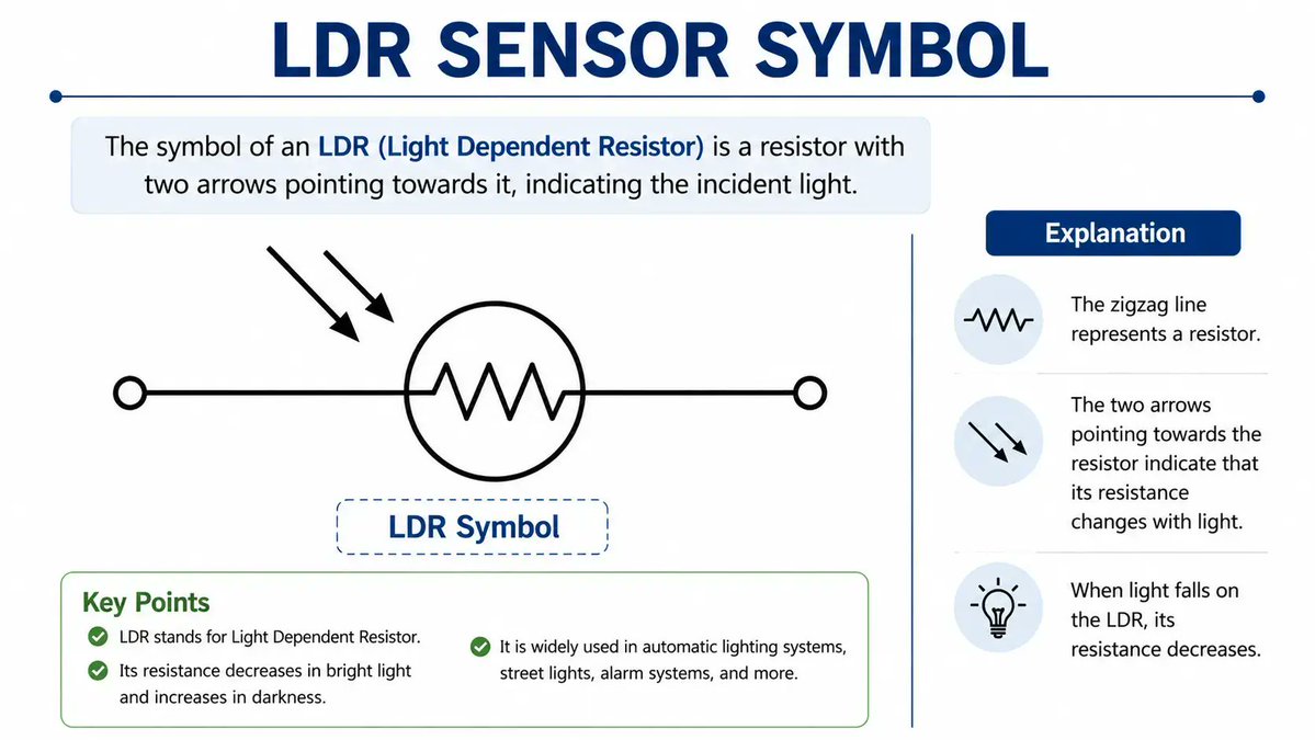 TechVayuyaan's tweet photo. Building a light-sensitive project?

An LDR sensor is one of the easiest and most useful components to get started with.

https://t.co/8TQ4SRbowq

#DIYElectronics #Arduino #Vayuyaan https://t.co/lKTrY02Y0b
