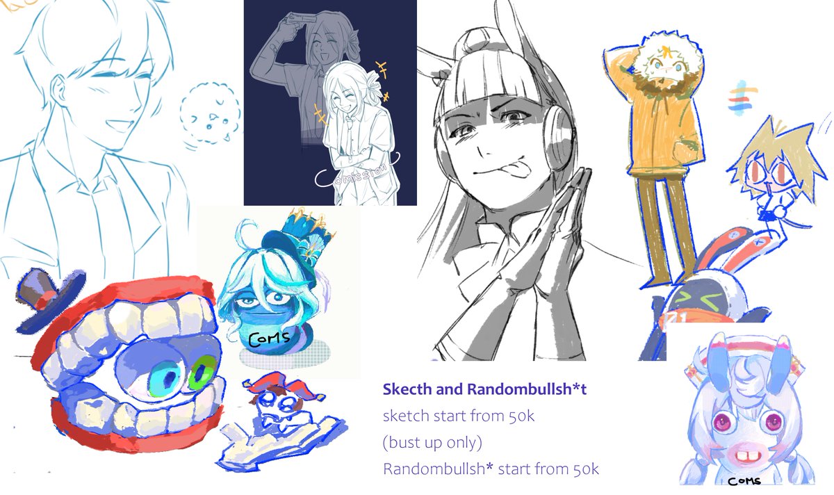 hiro_ngelag's tweet photo. OPEN COMMS  LOCAL  ! 
CHIBI start from 75k +40k for background (SLOT 0/5)
Sketch and dudel (start from 50k) https://t.co/gXAcJ0cB7L 
 ----------- 
Interested? just DM me ! 
Don't do:  Couple(friendship is ok), real person, mecha, NSFW Do : OC, Fanart, Gore, Furry (solid solid!) https://t.co/23oZyqQSTm