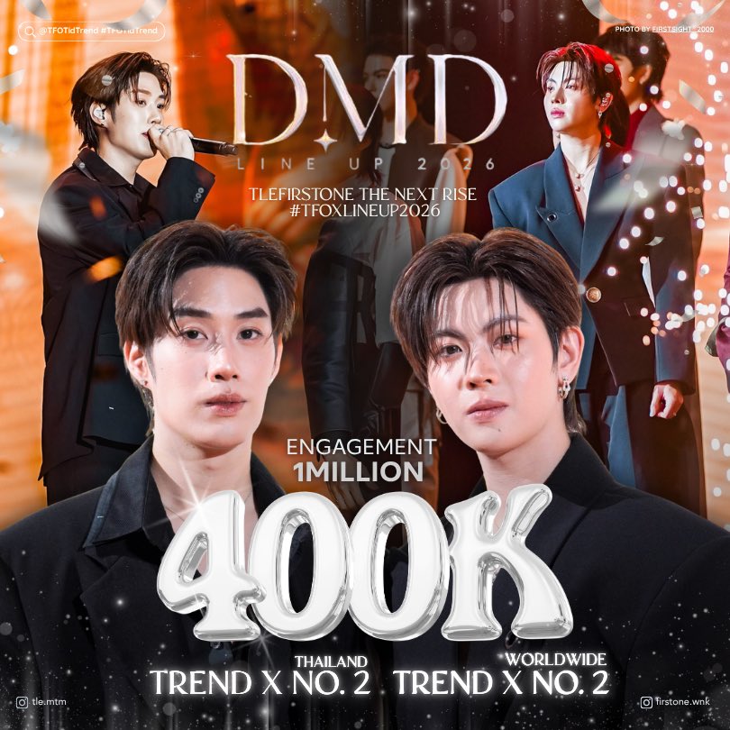 TFOTidTrend's tweet photo. 🫶🏻 400K POSTS ON X 🌅

TLEFIRSTONE THE NEXT RISE
#TFOxLineUp2026

ไลน์อัพกับแสนที่ 4 มาเสิร์ฟแล้วน้าาา เป็นไงบ้างชอบไหมกับบทตำรวจ ติดฝนอย่าเพิ่งกลับน้า รอดูต่อกันเลย 🤘🏻👀❤️‍🔥

#TleFirstone #เติ้ลเฟิร์สวัน
#TLE_mtm #Firstone ♡ https://t.co/u28LF2gHCI