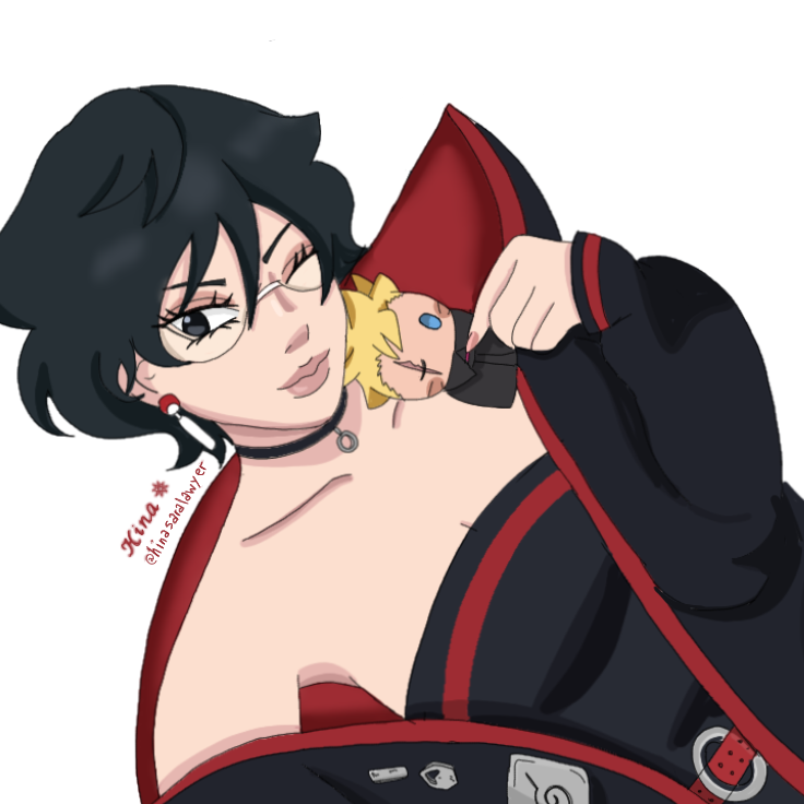 hinasaralawyer's tweet photo. oh she's NEVER taking those charms off

#sarada #borusara #borutobluevortex #fanart https://t.co/TihHLzmire