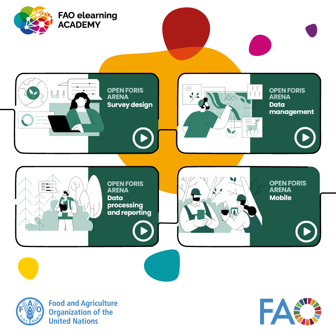 FAOForestry's tweet photo. 🌱 Level up your field skills!
Explore a new series of bite-sized modules on designing forest, environmental & socioeconomic surveys and collecting high-quality data with #OpenForis Arena & Arena Mobile.
https://t.co/x7mnUcLHMy https://t.co/k81fM5zdfF