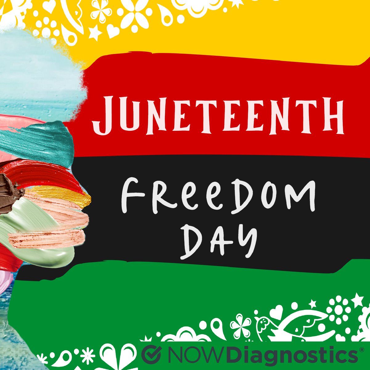 _firsttoknow's tweet photo. Celebrate Juneteenth this Friday.

A day of remembrance, a day of progress, a day of hope.

06/19/2026.

#NOWDx #FirstToKnow #Juneteenth #PublicHealth #FreedomDay #ForCultureForCommunity https://t.co/EfNSy30hqA