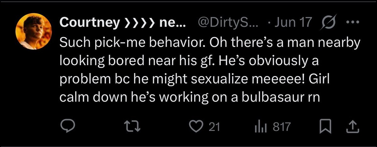 HiereiaiNeo's tweet photo. Another queer girly defending the sanctity of male domination, not a pick-me, just the baddest woman on the block for fucking two women and then marrying the first man she saw naked. #girlpower #queerisin https://t.co/SEU9Z3ZuQb