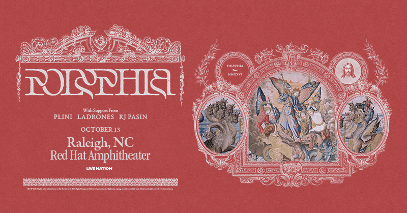 RedHatAmp's tweet photo. PRESALE IS LIVE! Grab your early access tickets NOW for POLYPHIA Tour MMXXVI on 10/13 at Red Hat Amphitheater. https://t.co/LQ5W1LNiM0
 
Live Nation Presales are available to Live Nation All Access members. No code needed. It only takes a minute to join and membership is free. https://t.co/iEjfXwp2y3