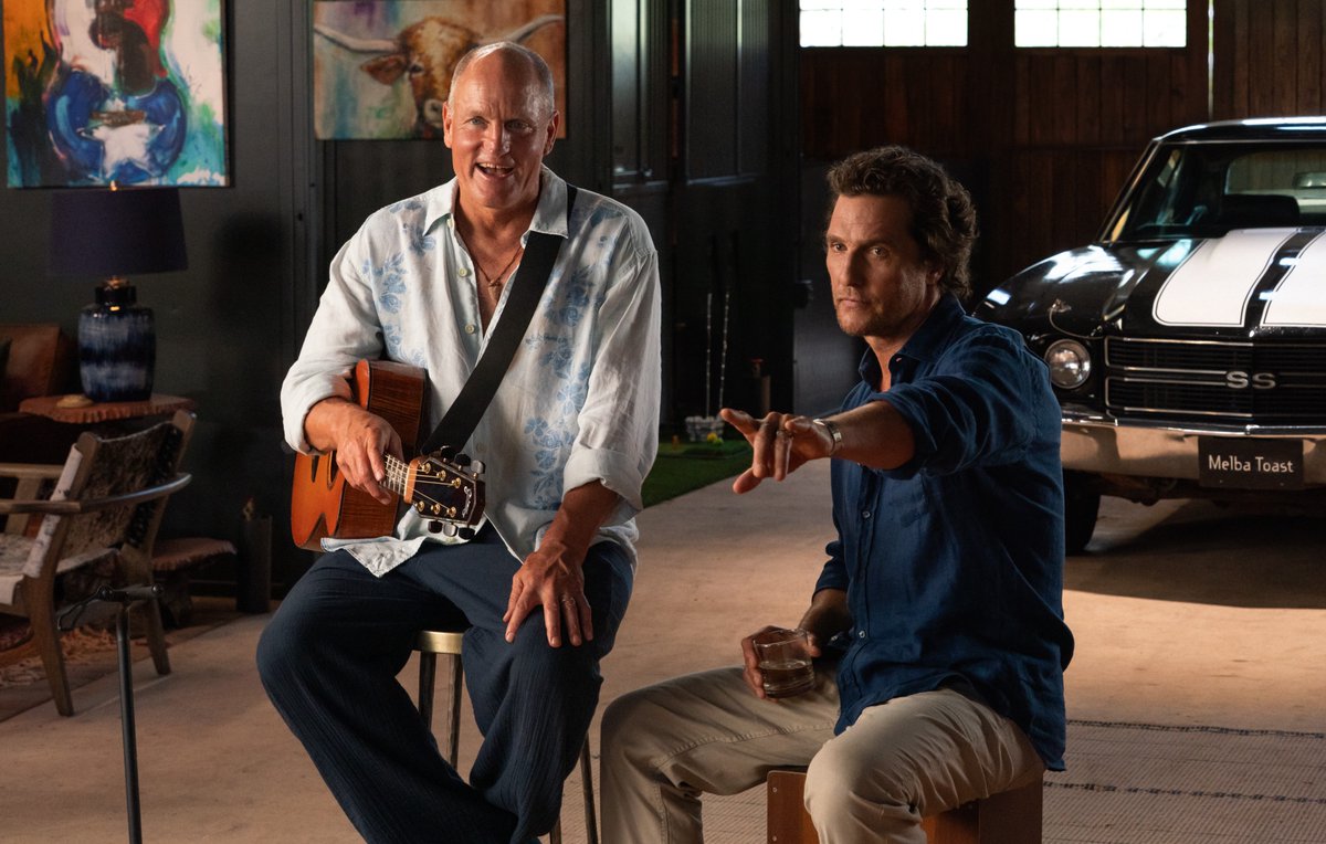 AppleTV's tweet photo. Woody Harrelson as Woody Harrelson. Matthew McConaughey as Matthew McConaughey. What could go wrong?

#Brothers — Premieres September 23 on Apple TV https://t.co/XNt4CyMpix
