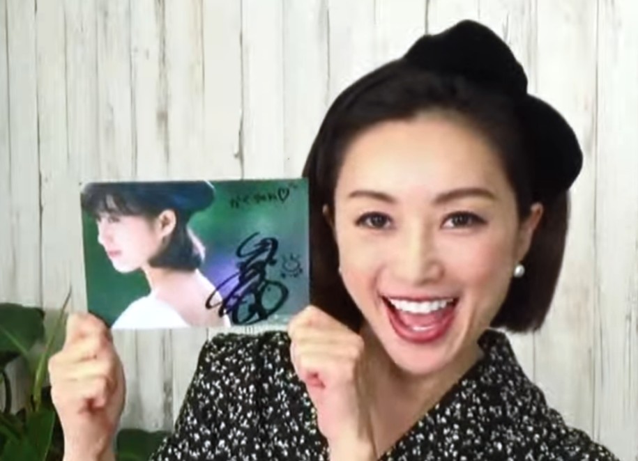酒井法子さんに、サインを書いて頂きました。 #ミュージック10