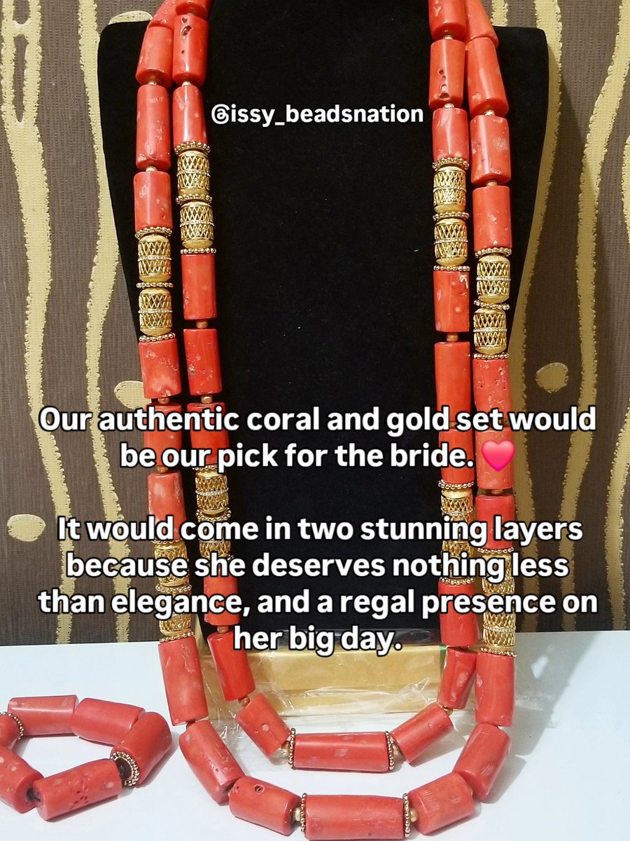 BeadsNation's tweet photo. Thursdays in Nigeria are mostly for traditional weddings, if Beadsnation was adorning a couple this Thursday they'll look like this...Send a dm or whatsapp to shop from us. We cannot wait to adorn you and yours ❤️ 
👇🏼👇🏼👇🏼👇🏼 https://t.co/SgisJTAID0