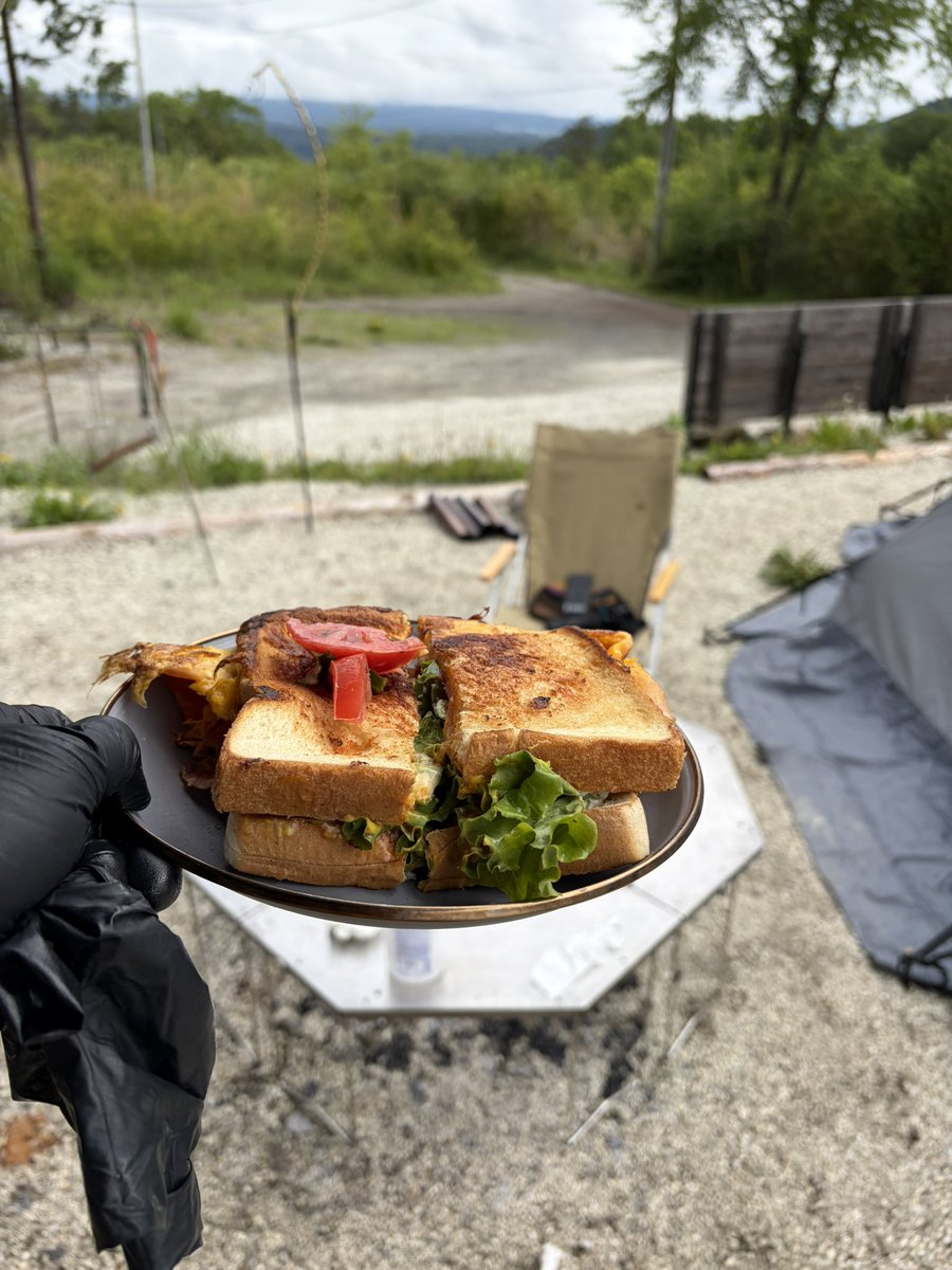 marummmmmmmm's tweet photo. ＃キャンプ
＃ラスタキャンプ白州
＃キャンプ飯

いつもの朝食🍞 https://t.co/sYGIODvkfi
