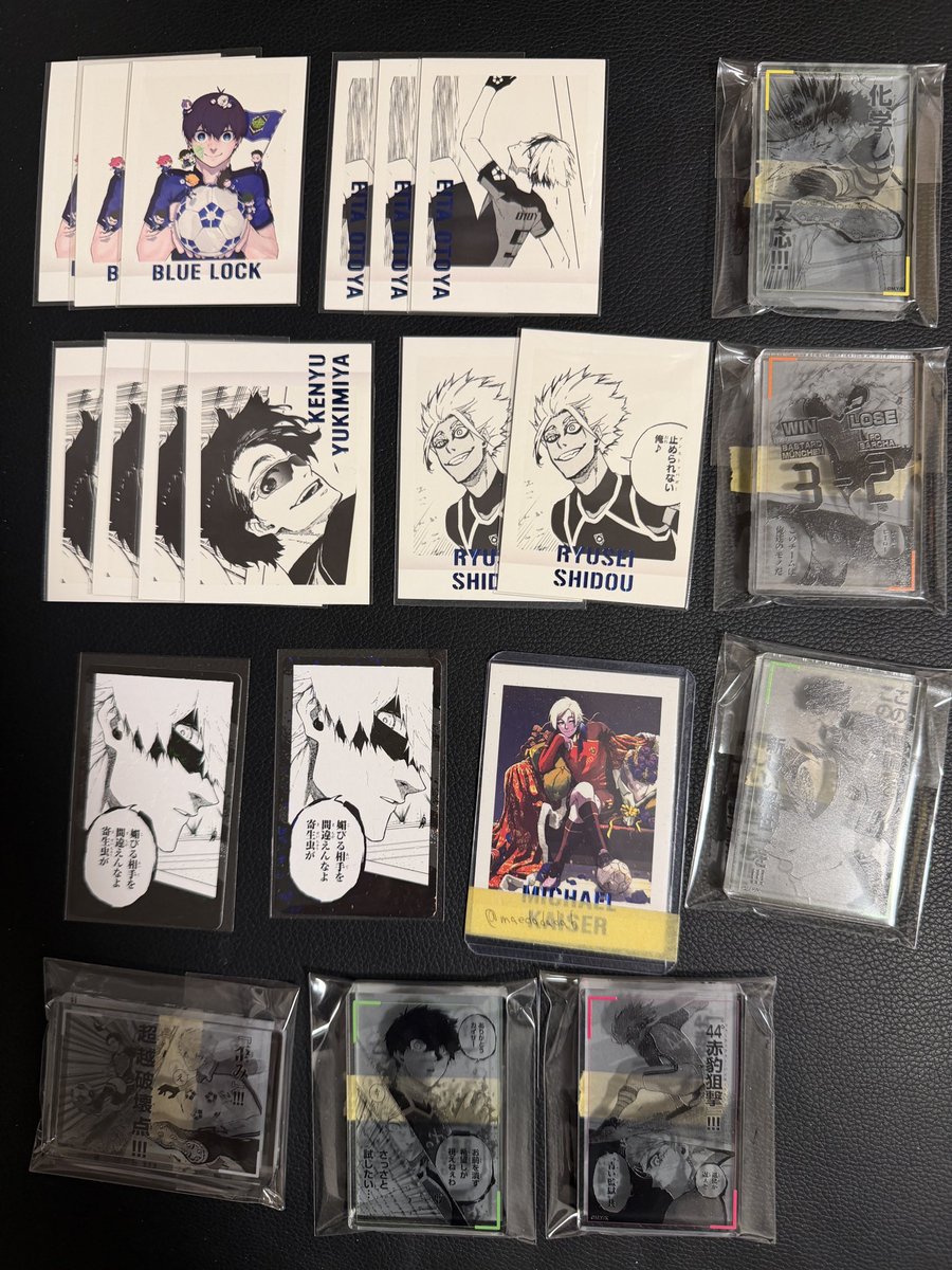 maedadada6's tweet photo. ブルーロック 31巻特装版トランプ 譲渡 交換
譲 画像の物
求 4種1セット200円＋送料or同異種カイザー
所持数、お譲り条件はAltに記載しております。 https://t.co/G302mHGH2P