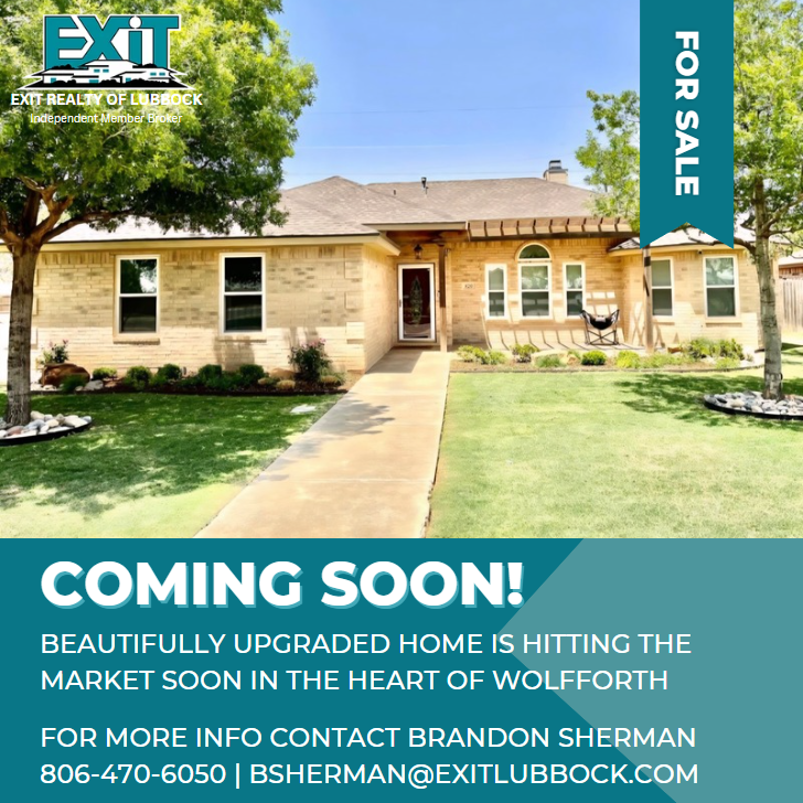 exitlbk's tweet photo. A beautifully upgraded home is hitting the market soon in the heart of Wolfforth, nestled in the highly sought-after Frenship Independent School District.

BRANDON SHERMAN Sales Agent: 806-470-6050

#EXITrealty #EXITRealtyOfLubbock #buyahome #homesinlubbock #lubbockrealestate https://t.co/vgcFllYapq