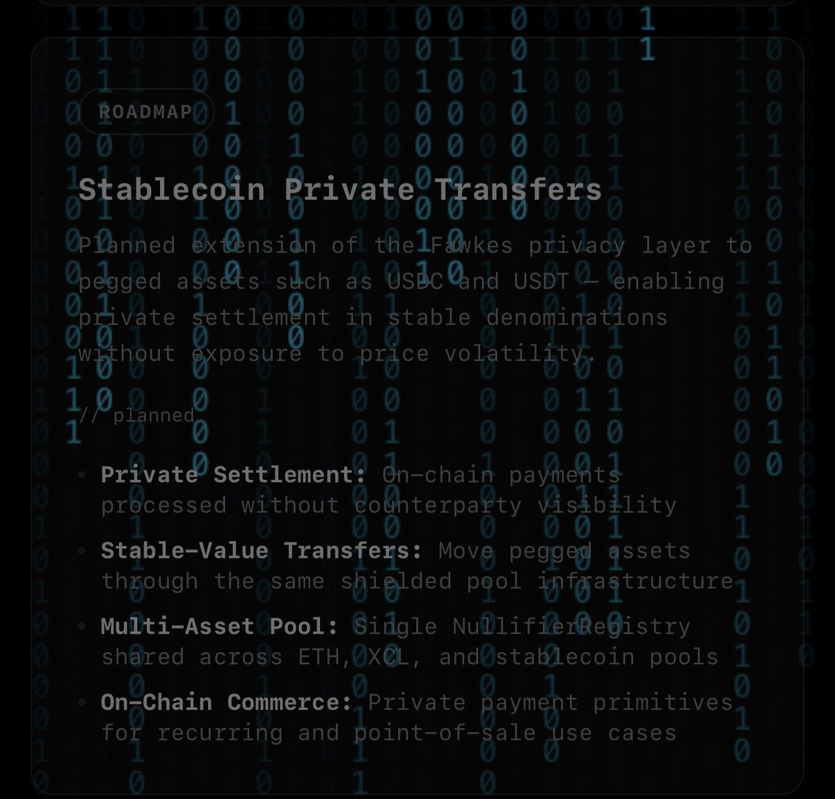 XCL_MAFIA_'s tweet photo. Most people still haven’t connected the dots 👀

🔒 ETH Private Transfers — LIVE
💵 Stablecoin Private Transfers — Loading
⚡ Off-Chain Transfer Protocol — Loading
💰 Fee sharing to holders
🔥 Buybacks & Burns
🤖 AI Autonomous Infrastructure

This isn’t just a token.

It’s an ecosystem being built for the future of privacy, payments and autonomous finance.

And it’s still under a year old 😭🔥

https://t.co/p2PNrFjYQd & https://t.co/Sh3QffaDf2

#Defi #Web3 #Ai 
#XCL #SENT #XCL_MAFIA