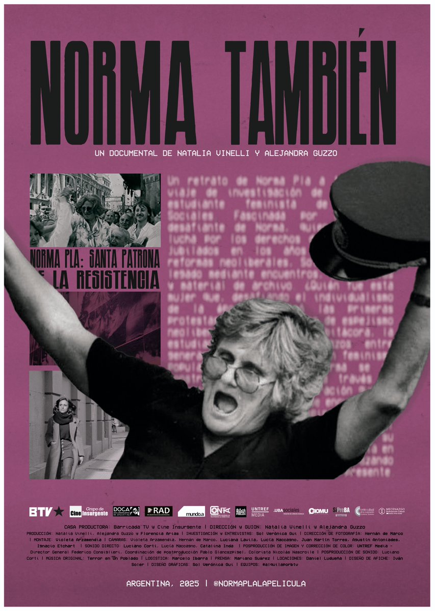 barricadatv's tweet photo. Norma Plá presente!

Hoy se cumplen 30 años de su partida y aprovechamos para reivindicar su legado de lucha compartiendo "Norma También" por la Televisión Digital Abierta.

📺  Si vivís en CABA o alrededores poné el Canal 32.1 y disfrutá de este gran trabajo de @NataliaVinelli, Alejandra Guzzo y equipo.