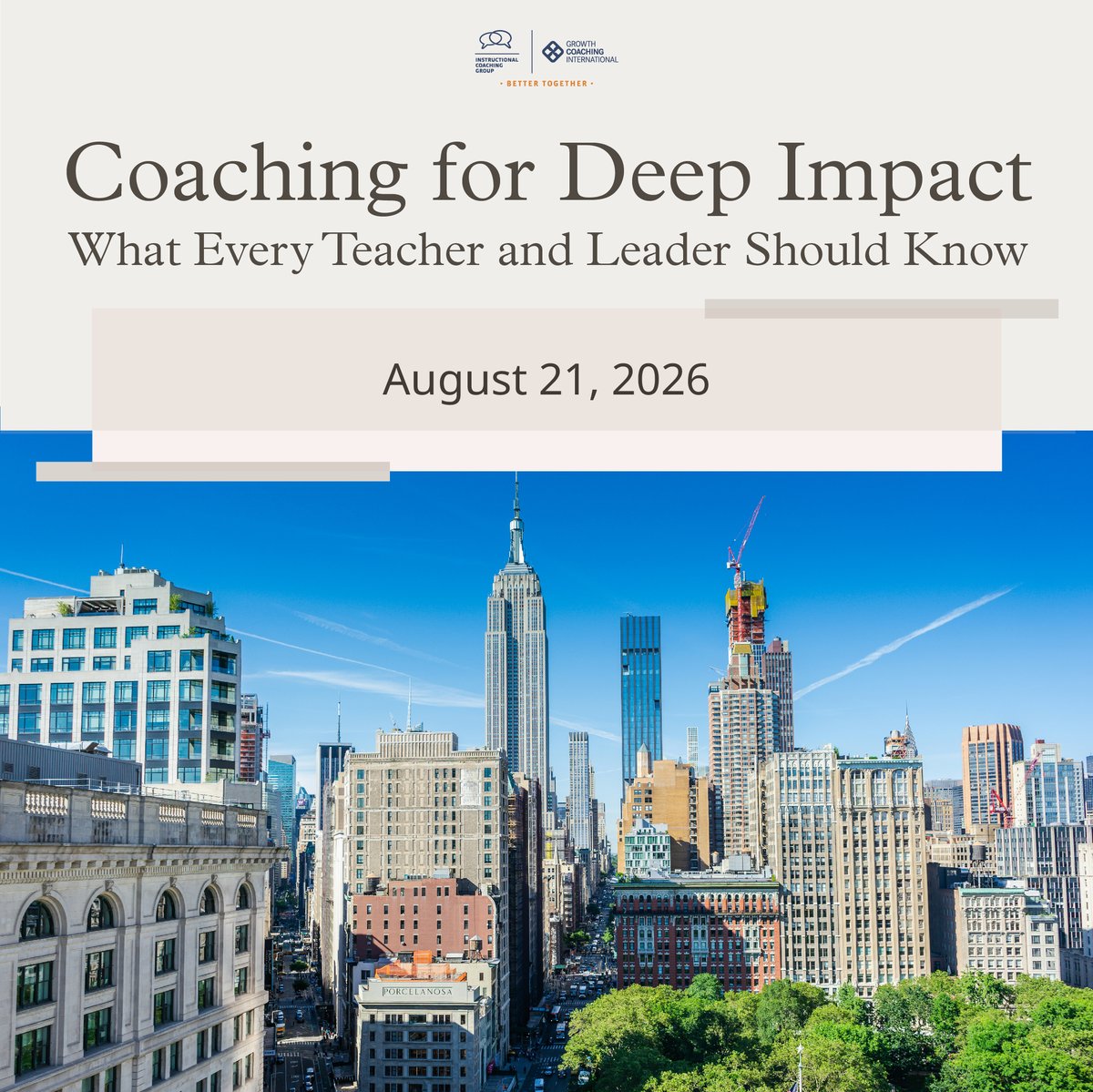 CoachingPD's tweet photo. 🗽 New York educators, this one's for you!

Join us for our first-ever in-person event in NY &amp; learn how the #ImpactCycle can help you build trust, navigate resistance, &amp; drive meaningful student growth.

📍 Northport, NY
📅 August 21, 2026
🎟️ $199

🔗 https://t.co/Ch71b2iuEl https://t.co/gMzcio41BG