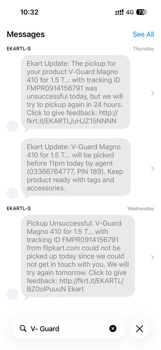 rahul25bajoria's tweet photo. Hello Flipkart 
I had ordered a worng stabilizer (i.e., 170watt to 270 watt) . For the same I placed my return order then they execute that return but after that they cancelled. And now showing that return will not place bcoz of lapes of date of return. @flip https://t.co/J6jskmUbiW