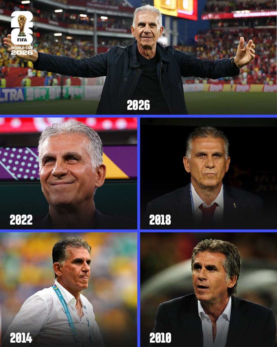 PersianFutbol's tweet photo. Congrats, boss! 👏 

Carlos Queiroz is the oldest manager to win a game in the World Cup. https://t.co/BhuZwEYvMh