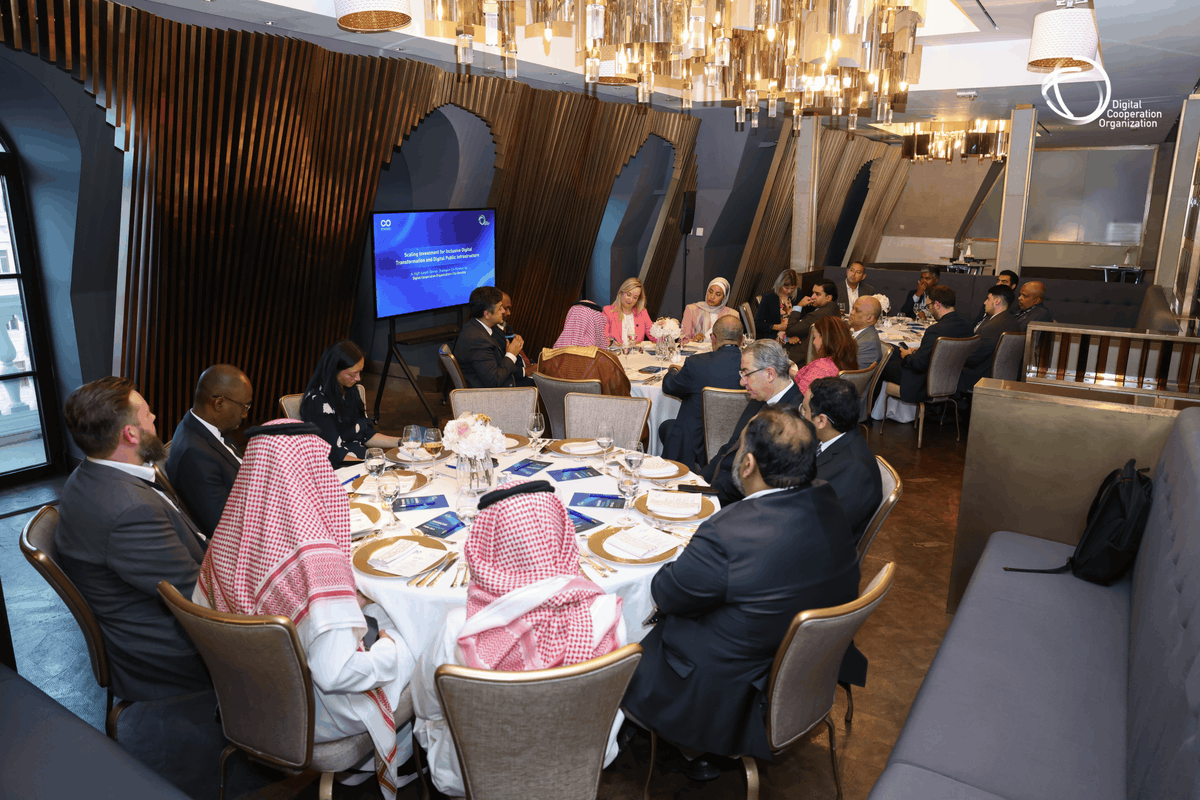 dcorg's tweet photo. Meaningful digital transformation requires more than technology. It requires partnership, investment, and collective action.

On the sidelines of the Islamic Development Bank (IsDB) Annual Meetings 2026 in Baku, DCO and Co-Develop convened a High-Level Dinner Dialogue on Scaling Investment for Inclusive Digital Transformation and Digital Public Infrastructure (DPI).

The dialogue brought together senior leaders from government, development finance institutions, multilateral organizations, and the private sector to explore how stronger partnerships, innovative financing, and coordinated action can unlock scalable digital opportunities and accelerate inclusive digital transformation across developing economies.

Together, we can advance a more inclusive, connected, and prosperous digital future for all.

#2026IsDBGroupAMs #DigitalProsperity4All #DevelopmentFinance

@SaudiFund_Dev | @idda_azerbaijan | @WorldBankGroup | @isdb_group | @LetsCoDevelop