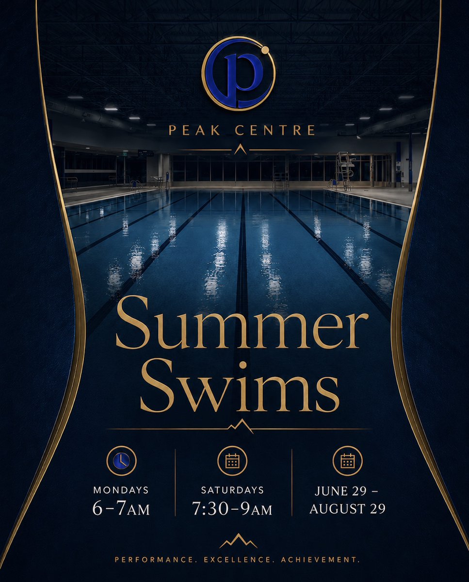 PEAKCentre's tweet photo. Summer Swims are back at Plant Pool with PEAK

Two of our three usual sessions this summer.

Mondays 6-7 AM and Saturdays 7:30-9 AM, June 29 to August 29.

21.5 hours total across 17 sessions.

To register or ask about pricing, message us or email info@peakcentre.ca https://t.co/c0ZTzyYE5n