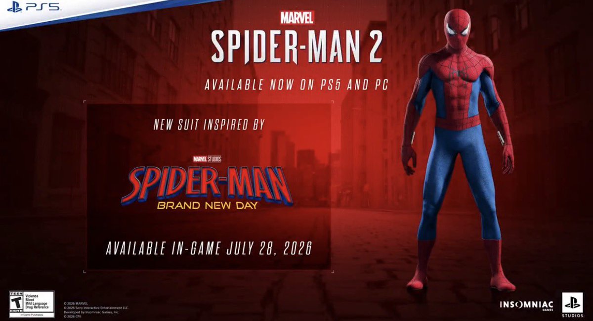 cb_keenan's tweet photo. GOOD FREAKING MORNING TO EVERYONE EXCITED ABOUT WOLVERINE PS5 AND GETTING A NEW SUIT IN MARVEL’S SPIDER-MAN 2 😤 https://t.co/J9oxoXR4vi