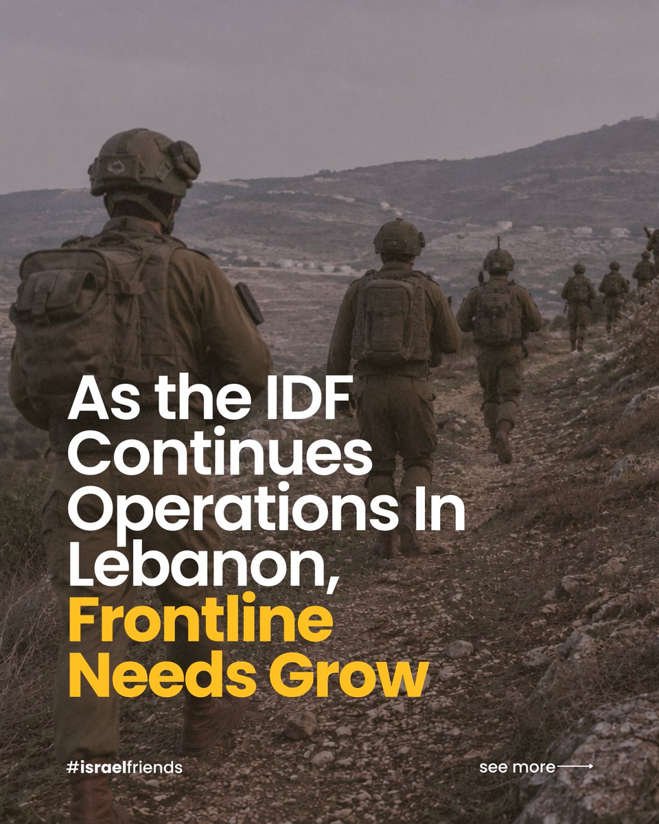 IsraelFriendsUS's tweet photo. 🚨 Israeli soldiers are facing a battlefield threat unlike anything before.

Hezbollah’s fiber-optic drones evade traditional defenses, flying undetected and attacking with devastating precision. Every day, our troops are forced to confront this growing danger.

Time is critical.

See how Israel Friends is helping protect those on the front lines: https://t.co/oMICnjvXgy