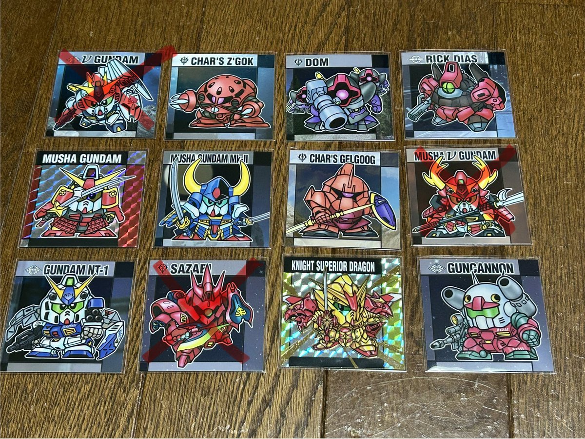 kurobb96's tweet photo. 更新します！

元祖SDガンダムスナック|

トレードを郵送にてお願いします。
レートは応相談でお願い致します。

求：14 サイコガンダム

譲：05.06.07.12.13.15.18
       21.24.27.29.30

よろしくお願いします！
写真は譲れる12種です。

#元祖ＳＤガンダムスナック https://t.co/ePNmTGj9tC