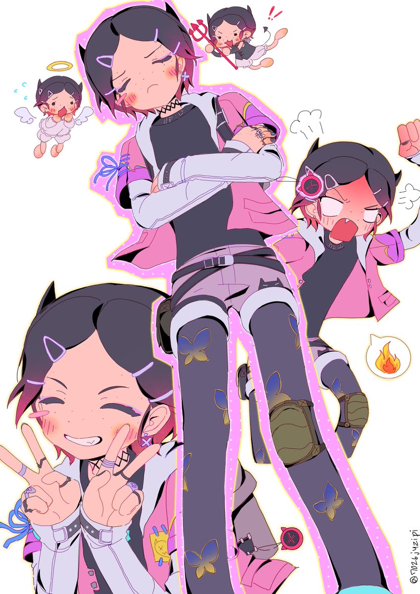 7026juzipi's tweet photo. 摸鱼～👼😈 #clove #valorantart https://t.co/sqjjK8DRzI