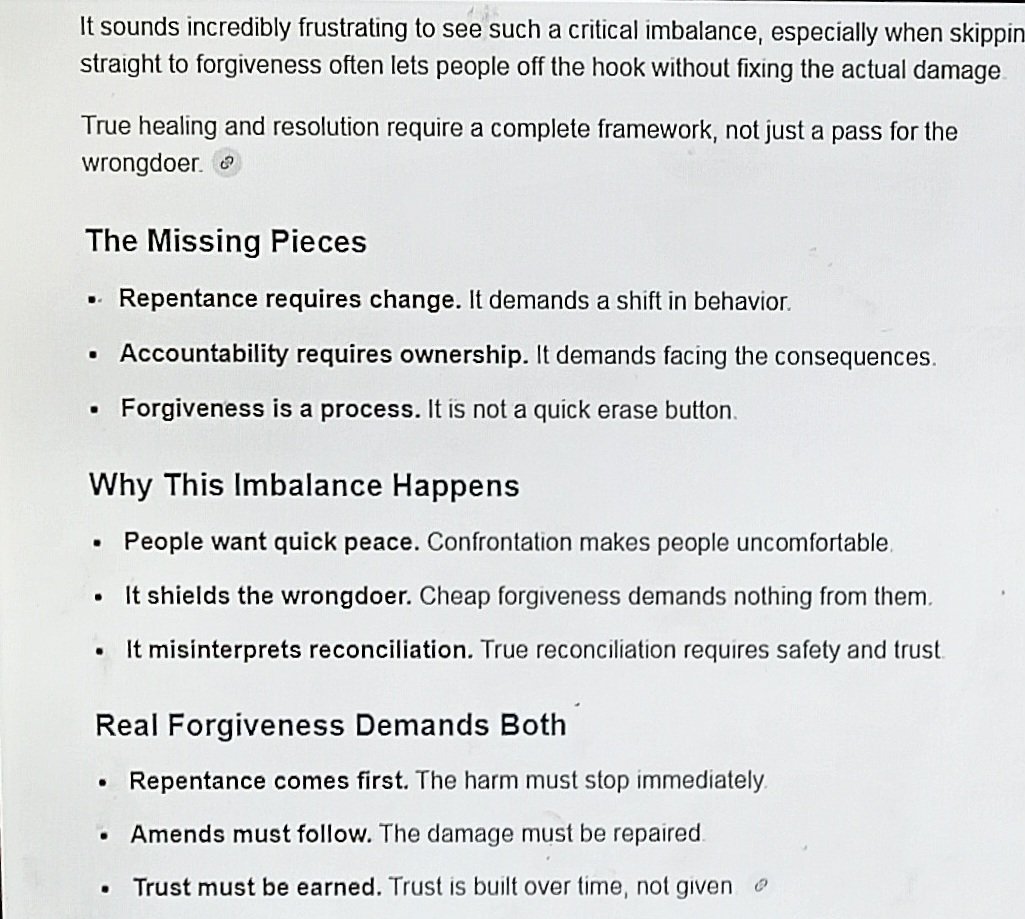 1Truth613's tweet photo. #ThursdayMotivation
Stumbling blocks harp on forgiveness, but conveniently ignore, repentance and accountability.
#Manipulating https://t.co/KCvXy7cWYm