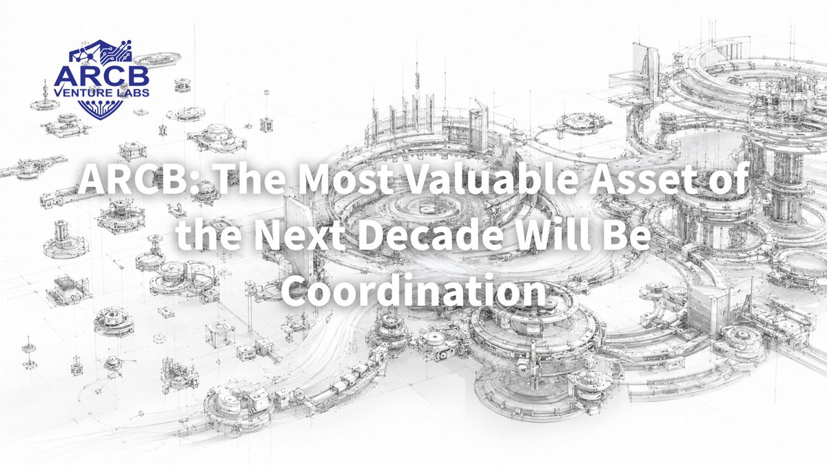 ArcbVentureLabs's tweet photo. Resources created the last era.

Technology created the digital era.

The next decade will be defined by something different:

Coordination.

The ability to align people, capital, systems, and intelligence at scale.

#ARCB #CoordinationEconomy #Web3‌‌ 

https://t.co/myW7umCOEN https://t.co/CxkMVCJPCV