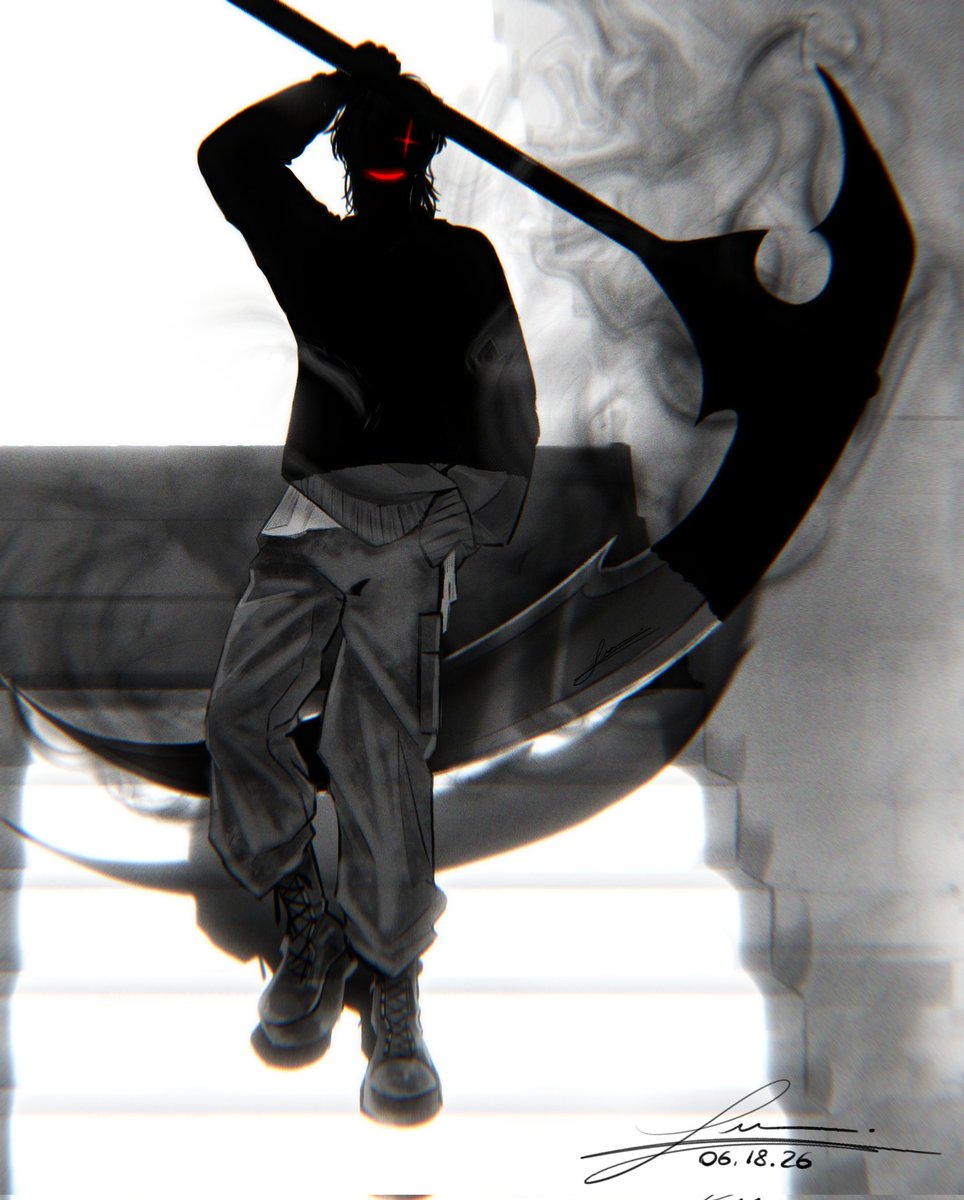 x08981835's tweet photo. I've been seeing it all over my feed... i needed to draw Jigo like that bruhhh. 

#trend #referencestudy #viral #oc #originalcharacter #art #digitalart #digital #grayscale #darkart #commissionsopen https://t.co/6LLTF72dLs