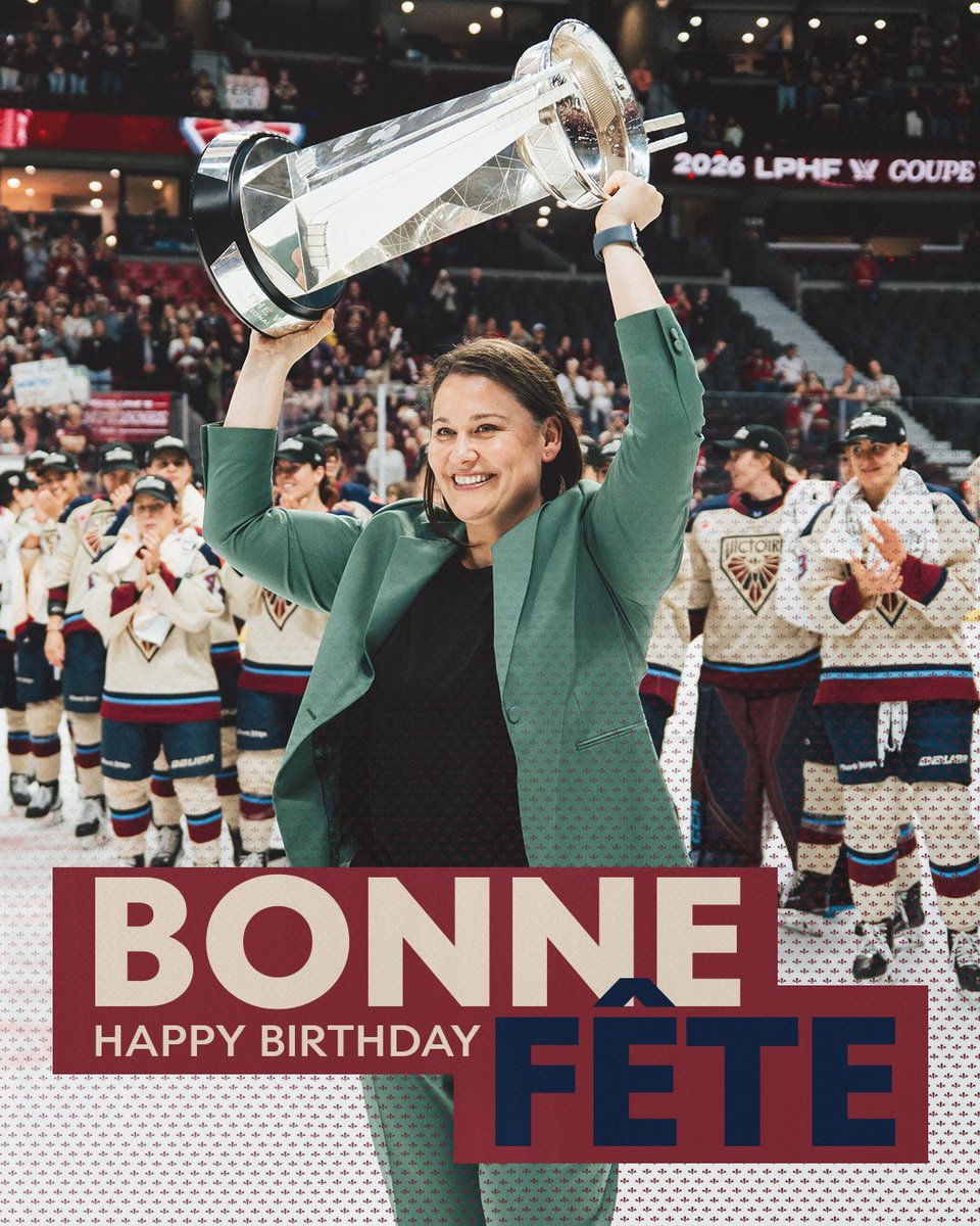 PWHL_Montreal's tweet photo. Bonne fête Kori 🥳

Happy birthday Kori! https://t.co/Jh3yU2wA6O