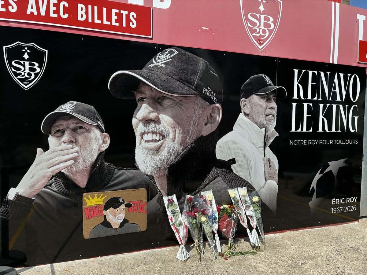 franckledorze's tweet photo. Rendez-vous au stade Francis-Le Blé à 18h pour rendre hommage au King, avec signature de livres d’or et des prises de parole du maire de Brest, du président Denis Le Saint et d’un représentant des supporters. @SB29 #SB29 #EricRoy https://t.co/yNSsfzv3Cv