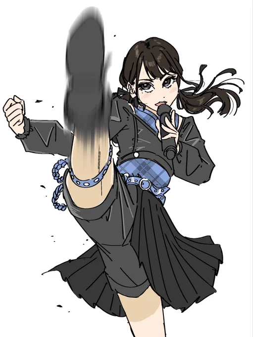 ハイキックなっすちゃん(当時17)のファンアートです