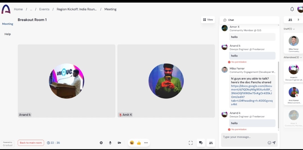 Phoenixa104's tweet photo. @bobbilee @Panchu2605 I'm not able to talk or send messages in the breakout room @samconnerone kindly help me to sort out this problem https://t.co/U0vmjPKQce