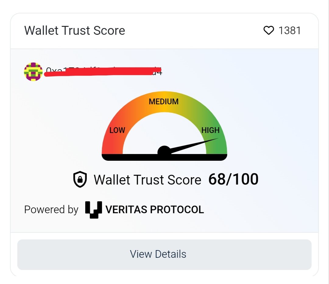 DemigodETH_'s tweet photo. My base reputation score and Trust score. This good or bad?
Check yours at 👉 basescandotorg. https://t.co/uP4zBd0KqI